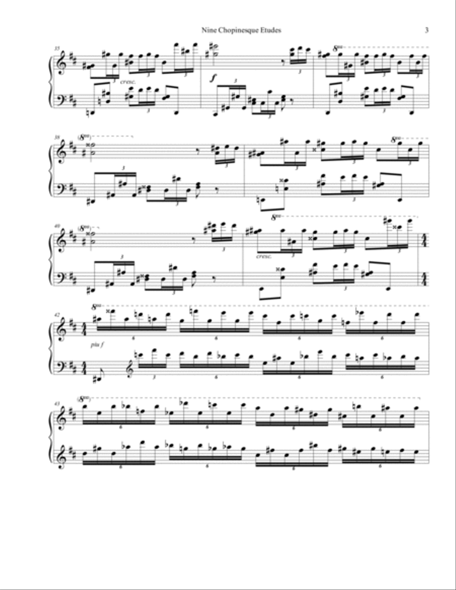Chopinesque Etude No. 3 in D Piano Method scores gallery preview page 3