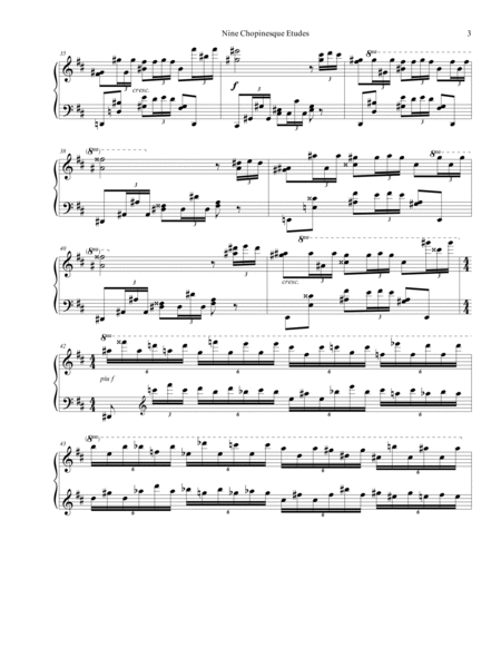 Chopinesque Etude No. 3 in D