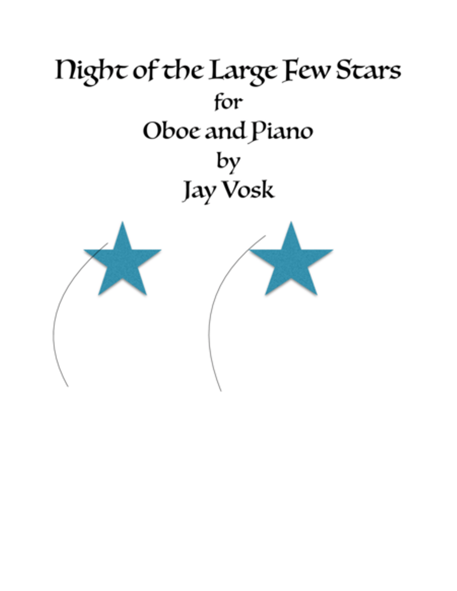 Night of the Large Few Stars Woodwind Duet scores gallery preview page 1