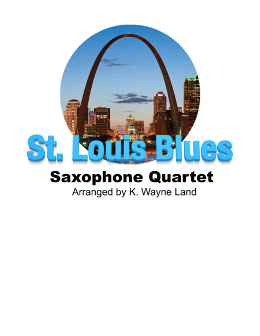 St. Louis Blues (Sax Quartet) Saxophone Quartet scores gallery preview page 1