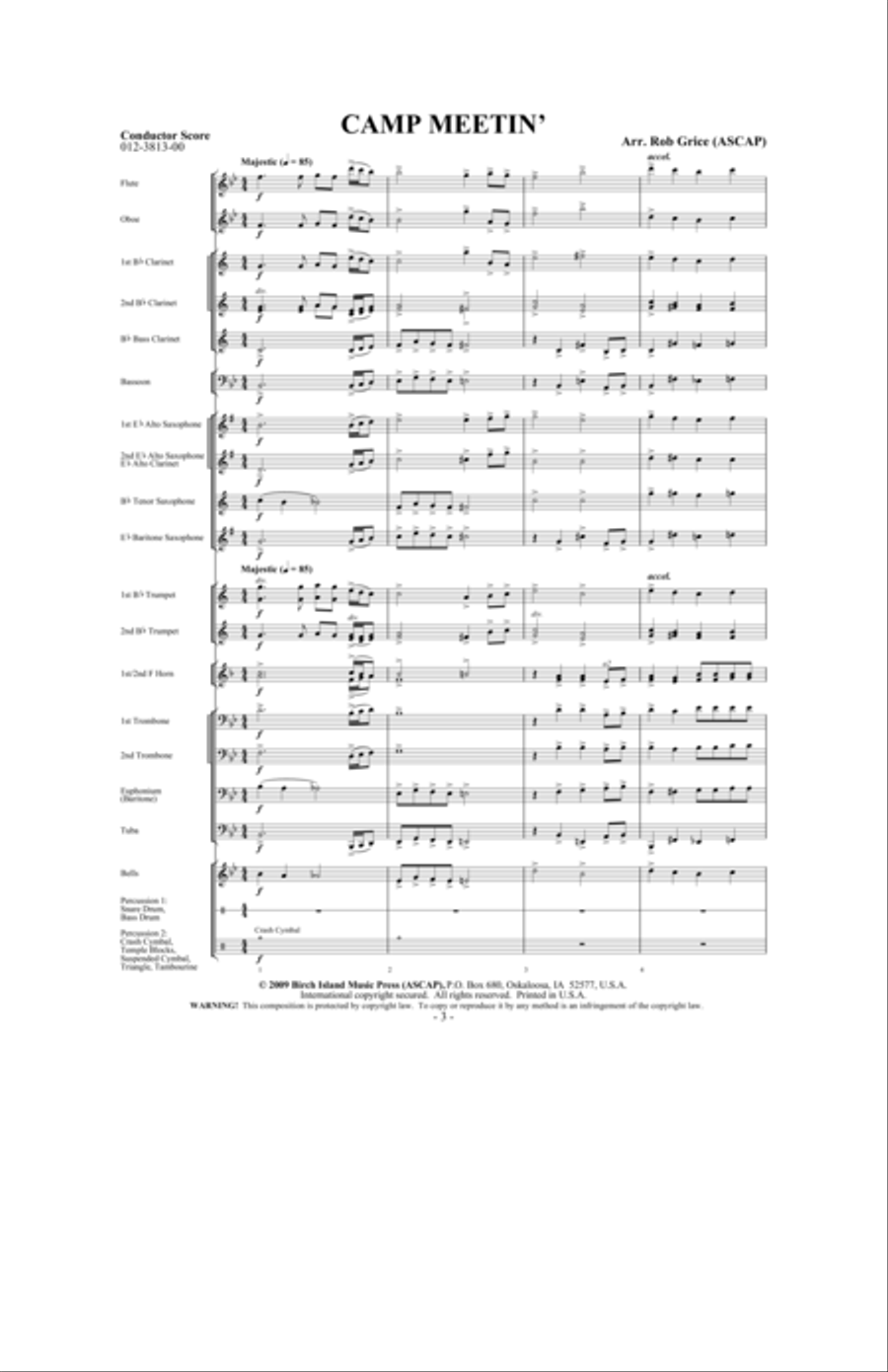 Camp Meetin' Concert Band scores gallery preview page 2