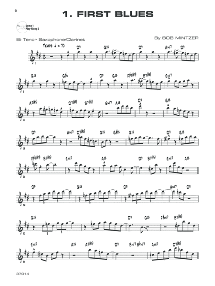 12 Medium-Easy Jazz, Blues & Funk Etudes image number null