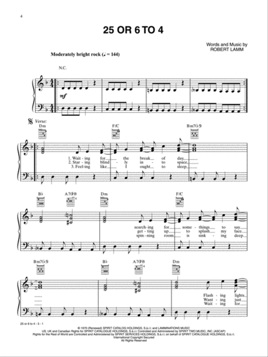 Alfred's Easy Piano Songs -- Rock & Pop Piano, Vocal, Guitar scores gallery preview page 4