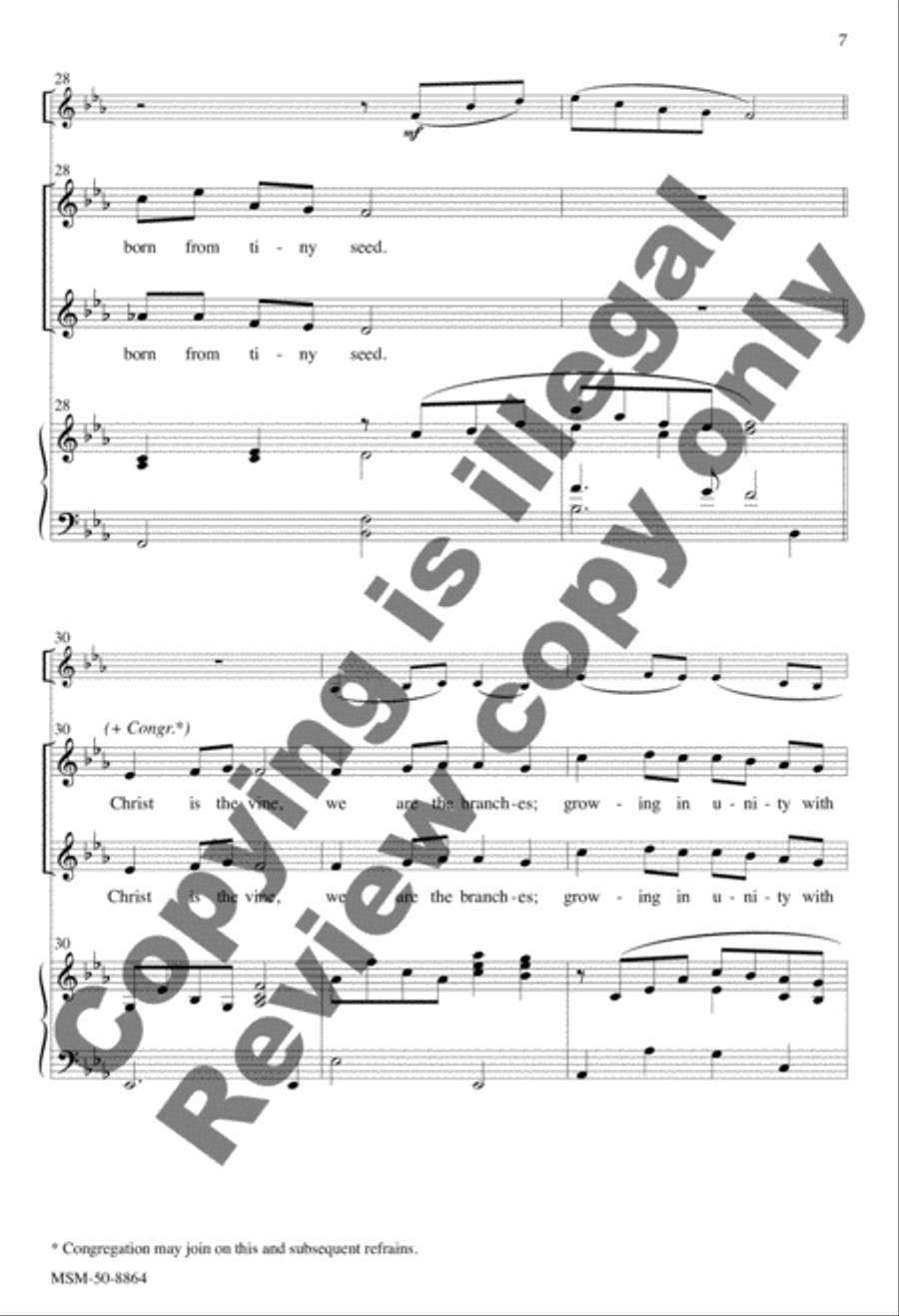 Christ Is the Vine 2-Part scores gallery preview page 7