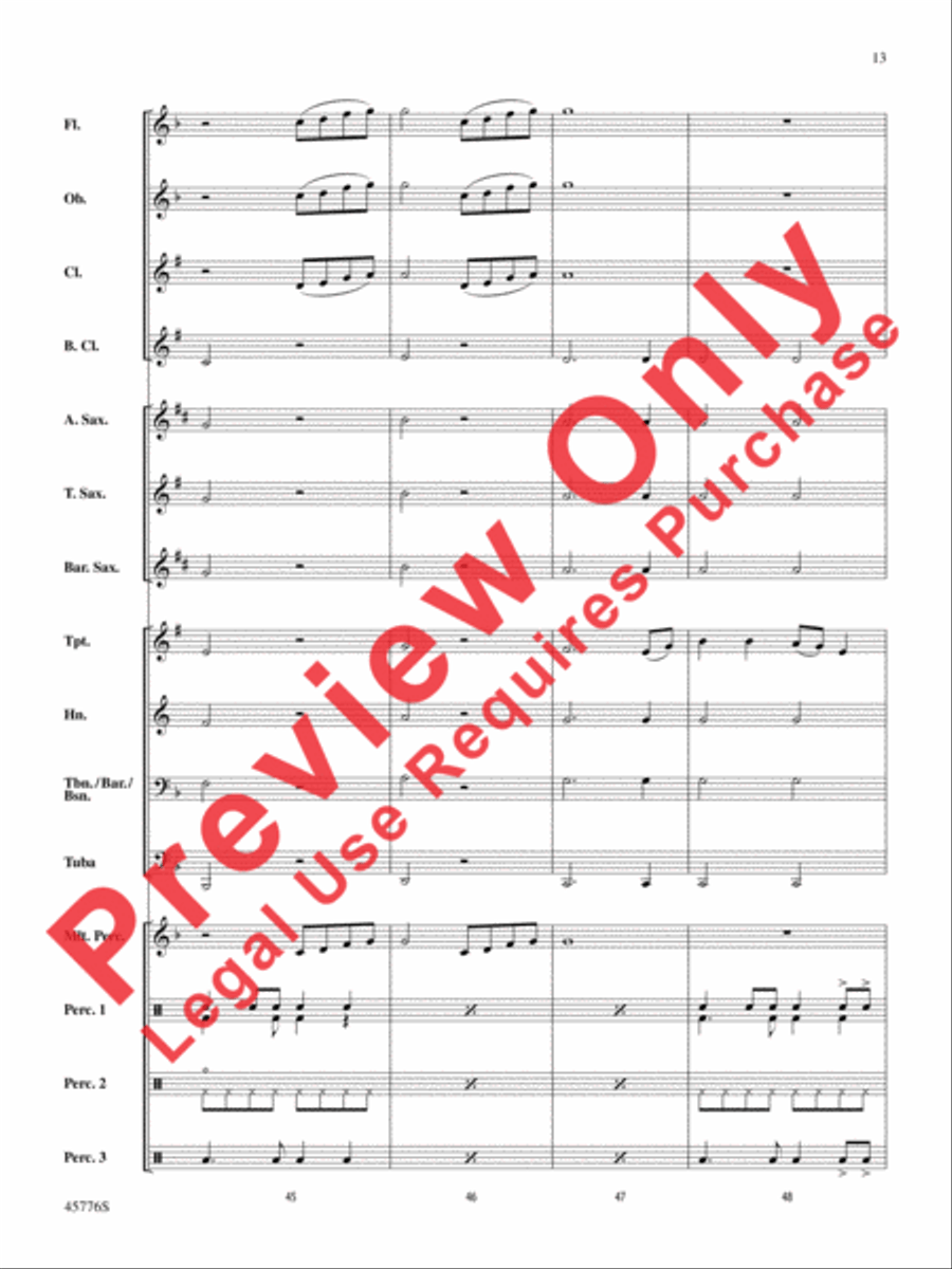 Sorry Concert Band scores gallery preview page 14