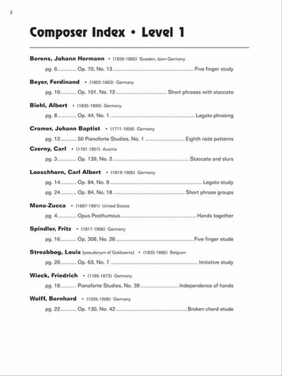 Fingerpower – Etudes Level 1 Piano Method scores gallery preview page 5