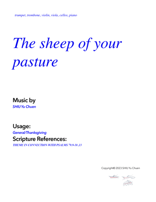 The sheep of your pasture