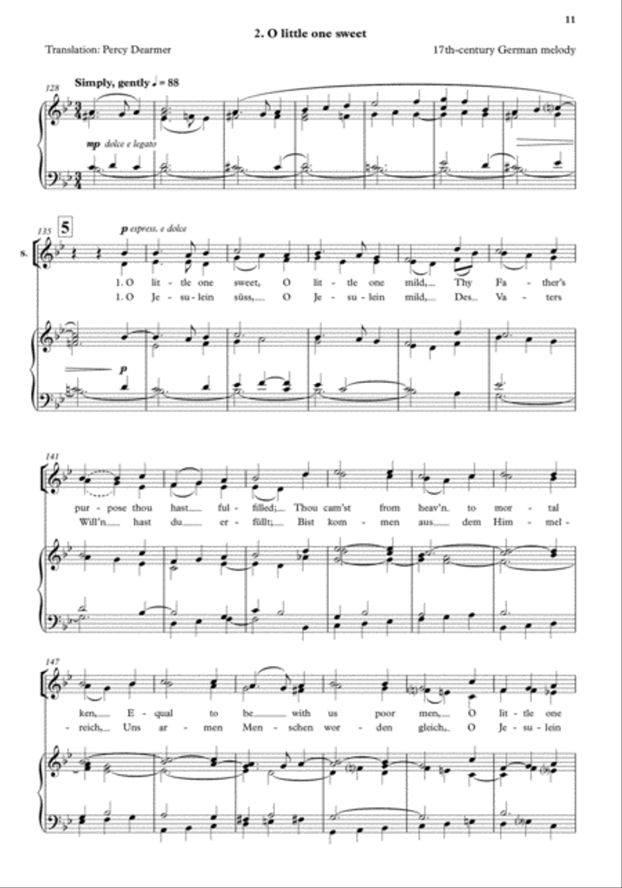 A Winter's Night 4-Part scores gallery preview page 5
