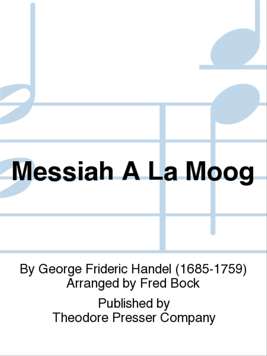 Messiah A La Moog Choir scores gallery preview page 1