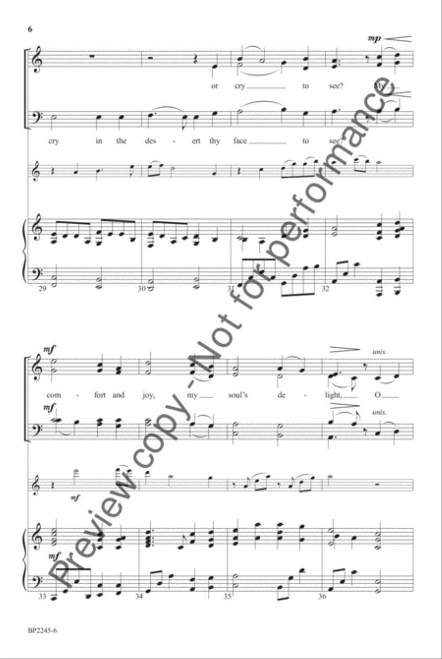 My Song In The Night 4-Part scores gallery preview page 6