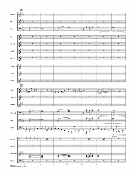 Highlights from La La Land - Conductor Score (Full Score)