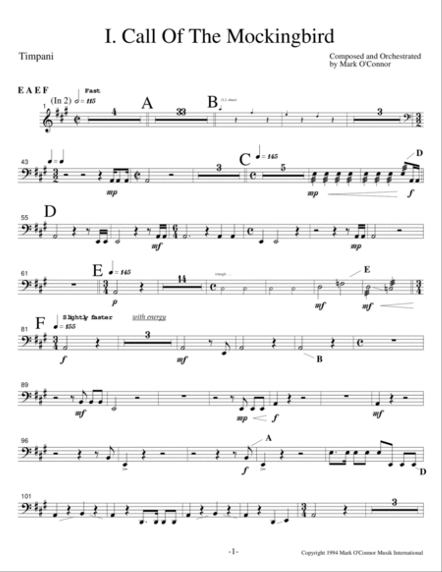 Three Pieces For Violin and Orchestra 
