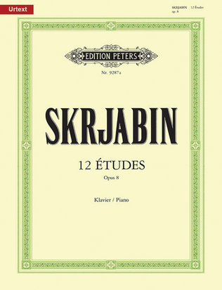Book cover for 12 Études Op. 8 for Piano
