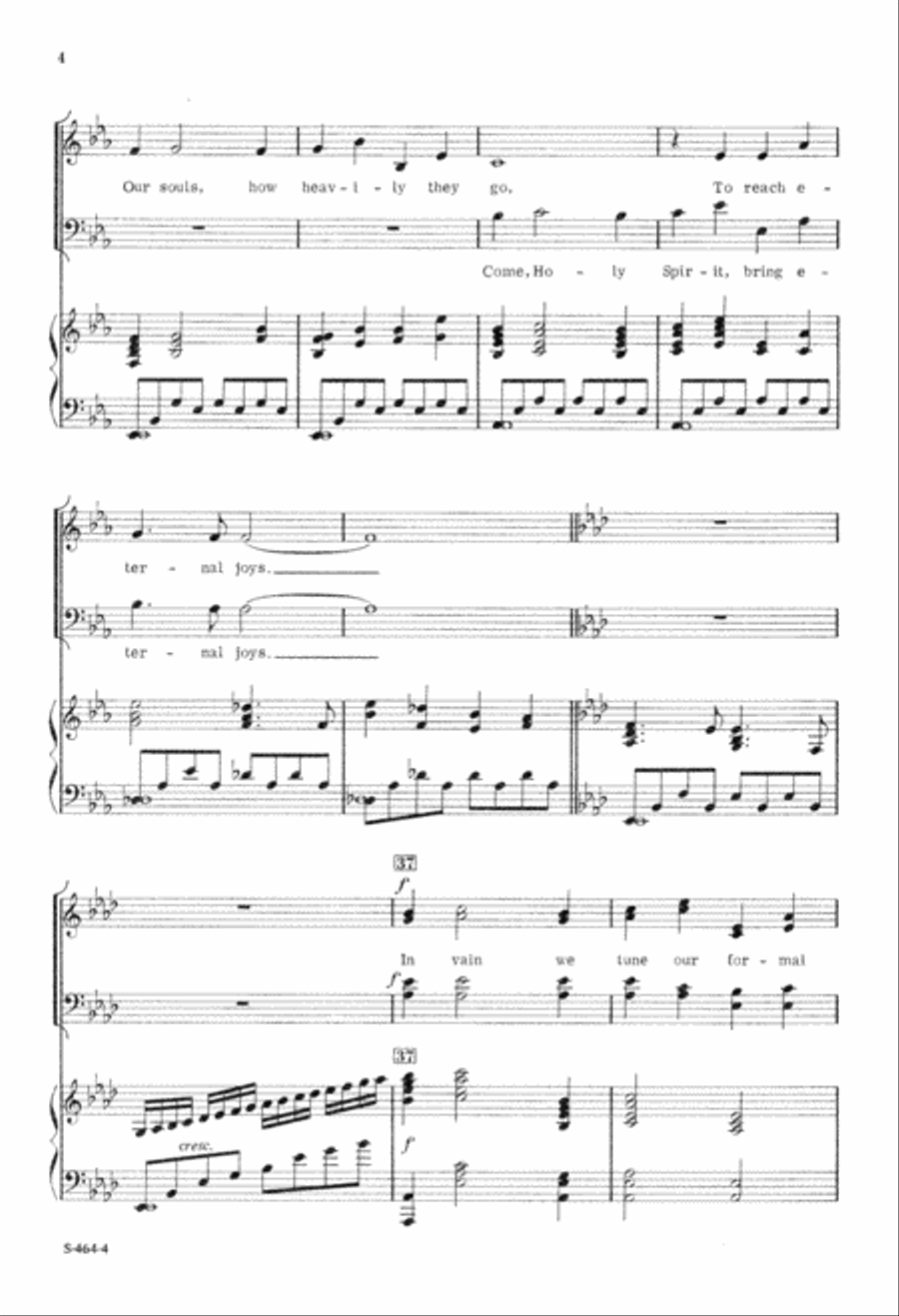 Come, Holy Spirit, Heavenly Dove 4-Part scores gallery preview page 5