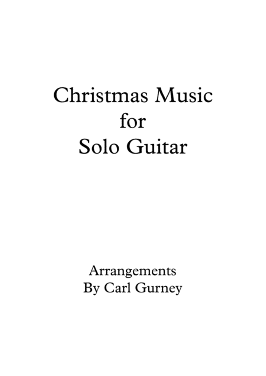 Christmas Music for Solo Guitar Acoustic Guitar scores gallery preview page 1