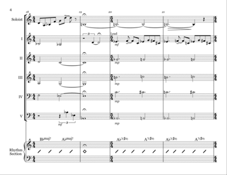 Blues For Lester Jazz Ensemble scores gallery preview page 4