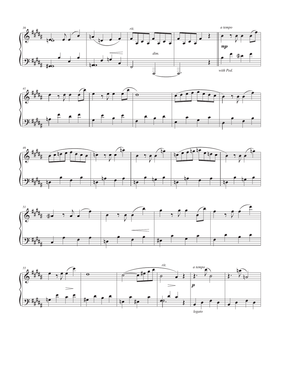 Mourning Doves - 5 pieces for piano Piano Solo scores gallery preview page 6