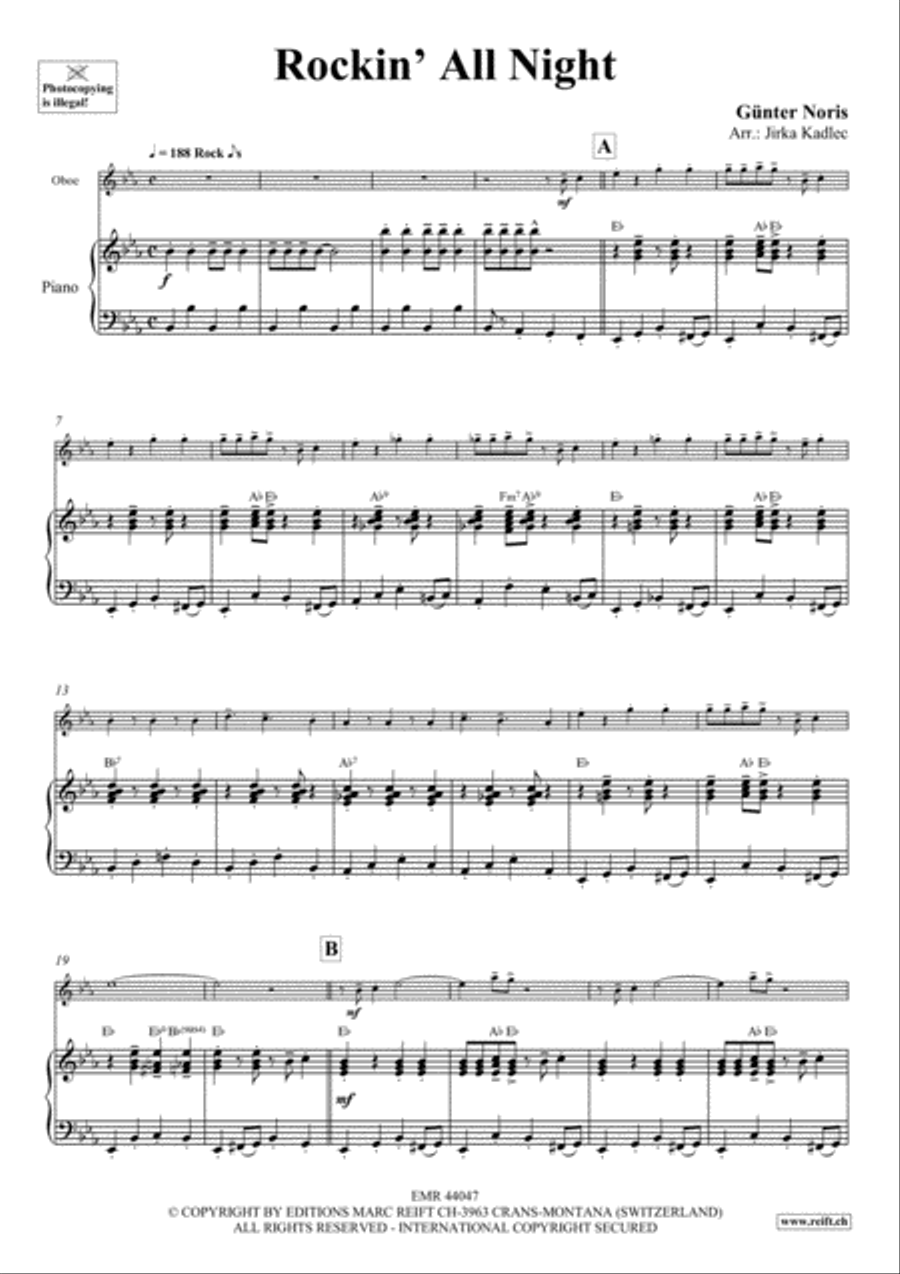 Rockin' All Night Piano Accompaniment scores gallery preview page 4