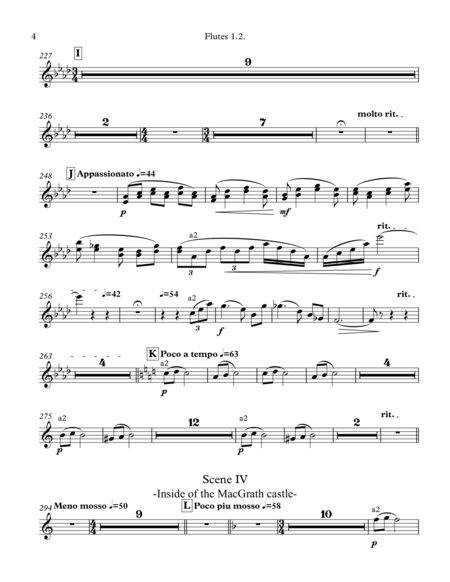 EAVAN (a musical drama in two acts) - Parts (flutes to piano)