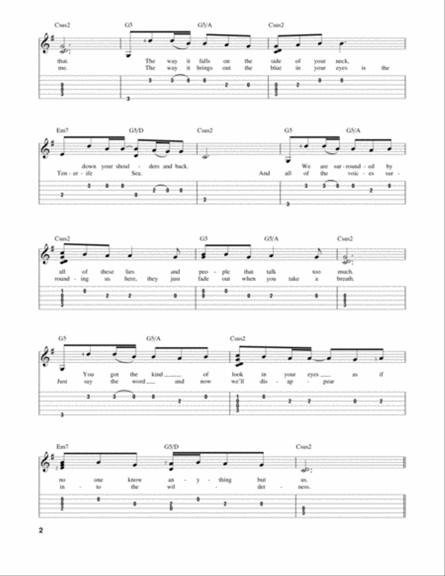 Tenerife Sea Tenerife Sea Acoustic Guitar scores gallery preview page 2
