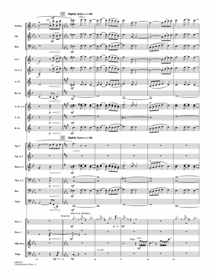 On the Fields of Glory - Conductor Score (Full Score)