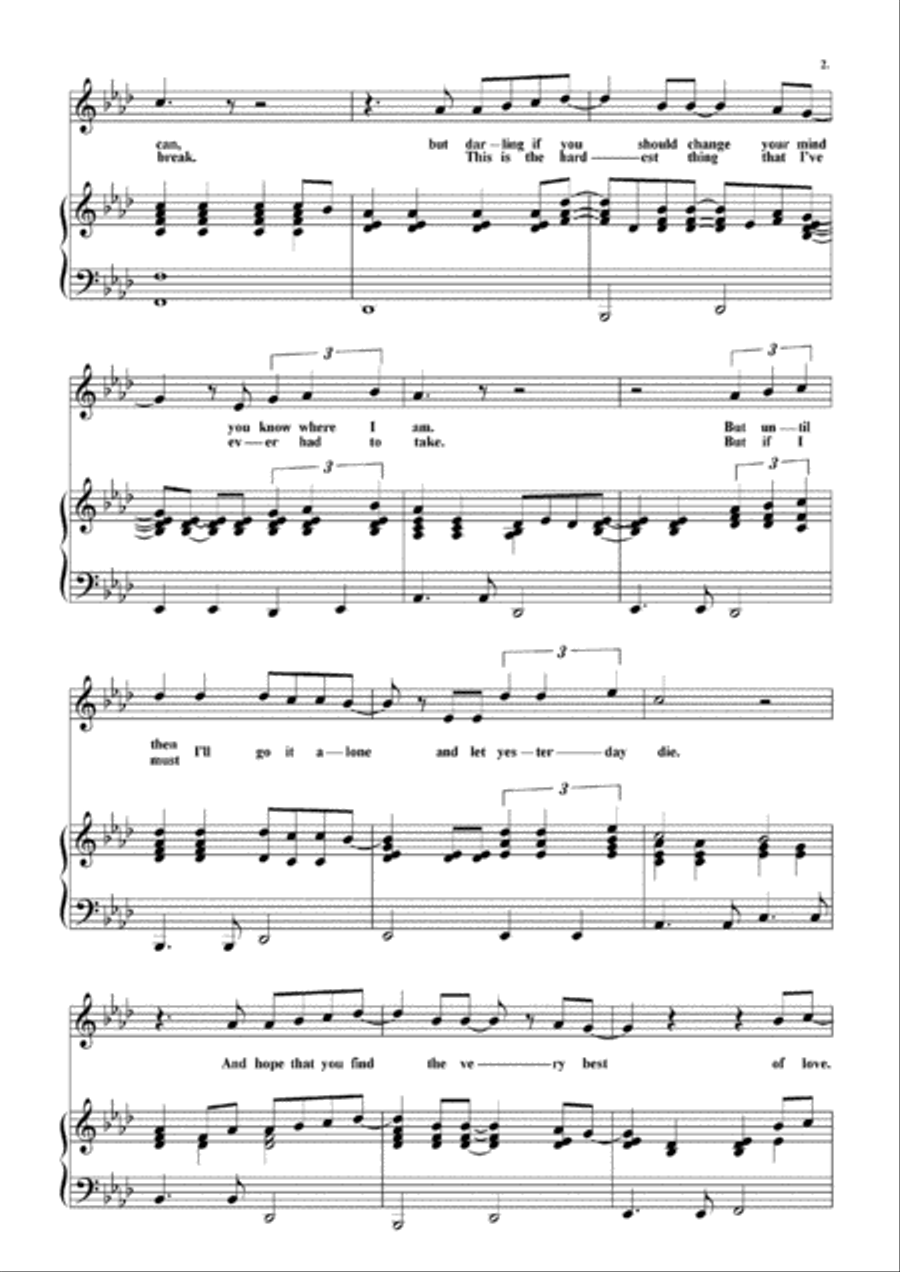 I'll Go It Alone Voice scores gallery preview page 2