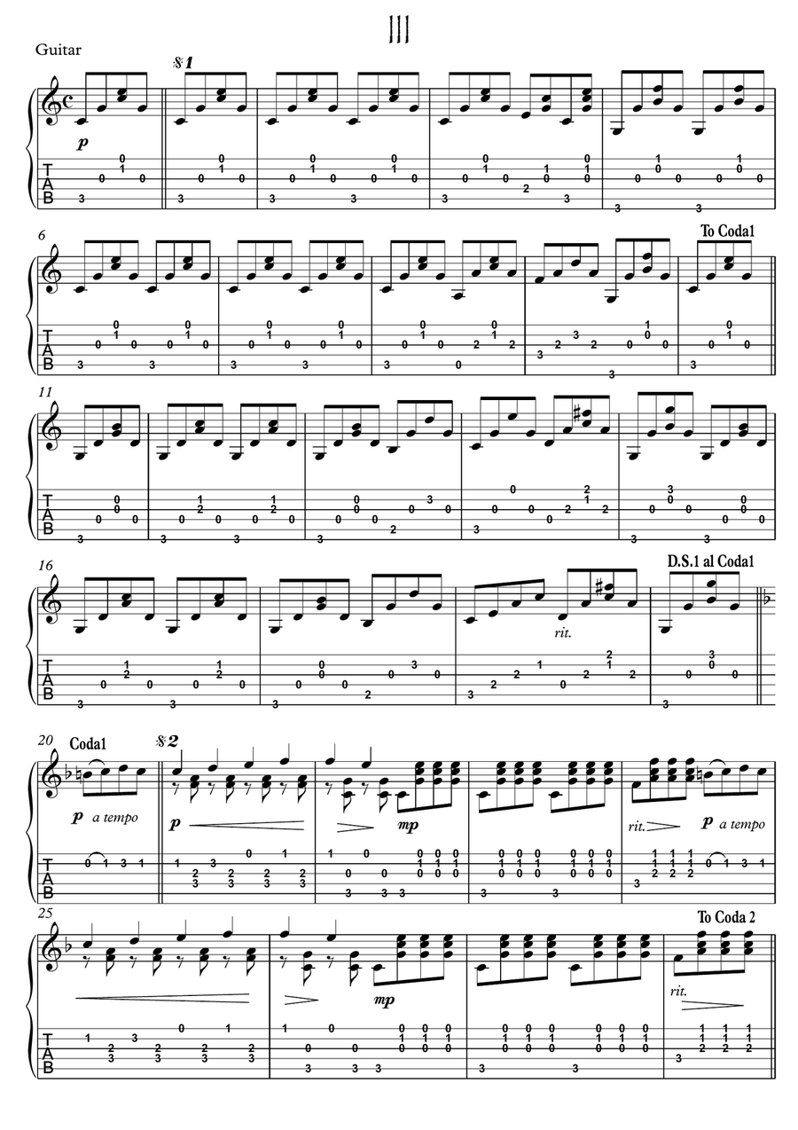 Cello and Guitar duet ΙΙI by Bergmiller String Duet scores gallery preview page 4