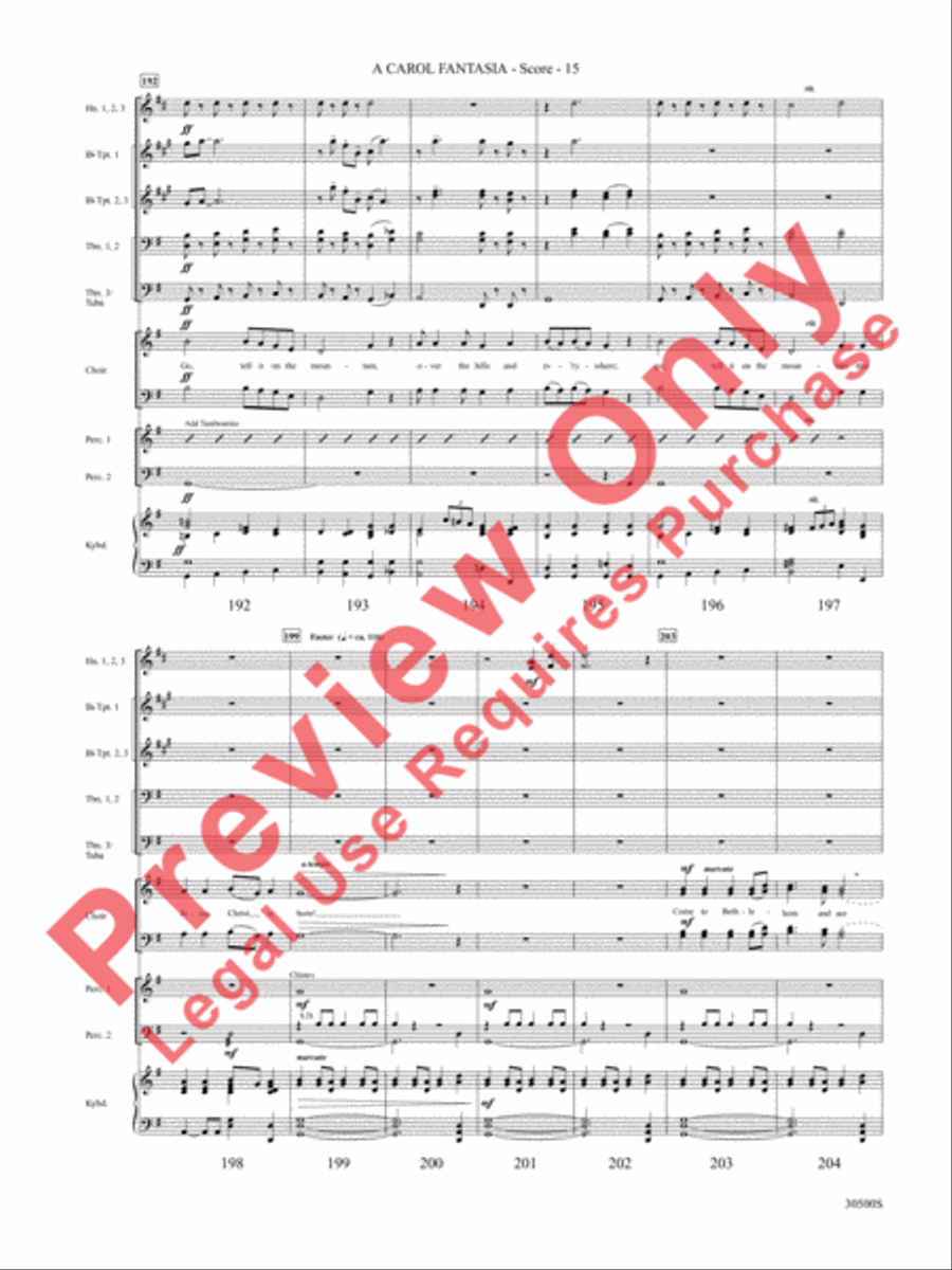 A Carol Fantasia A Carol Fantasia Choir scores gallery preview page 16