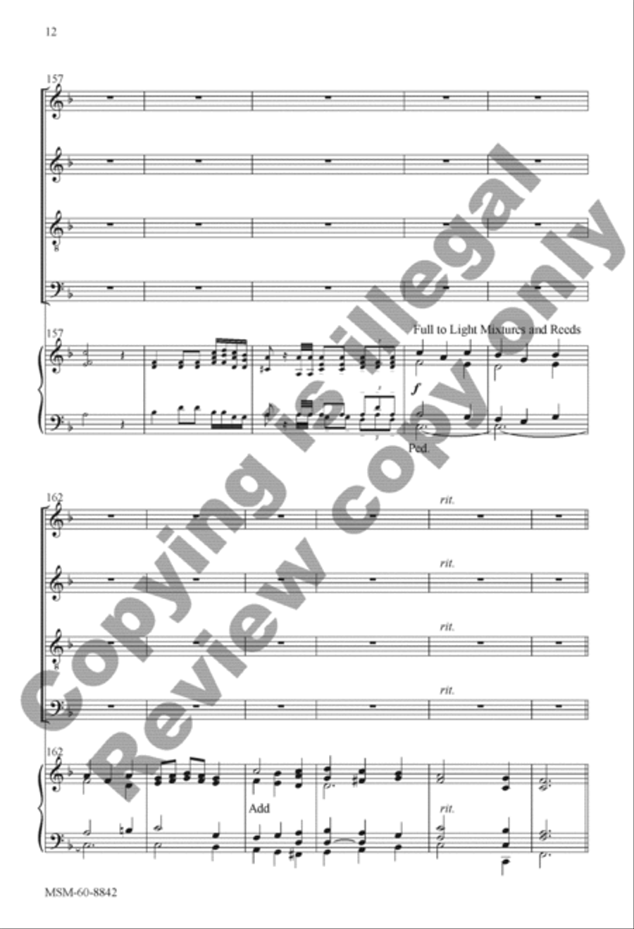Alleluia! Sing to Jesus 4-Part scores gallery preview page 12