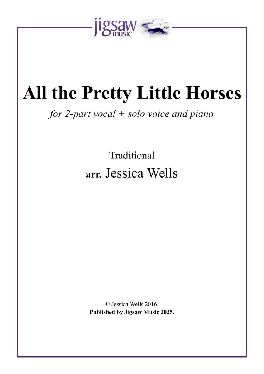 All the Pretty Little Horses SSA scores gallery preview page 1