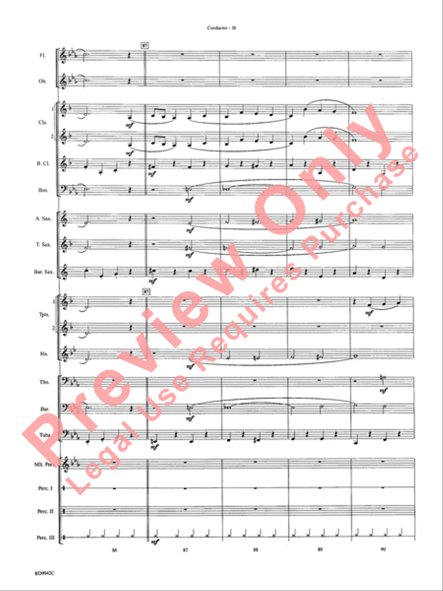 Sleigh Ride Sleigh Ride Concert Band scores gallery preview page 21
