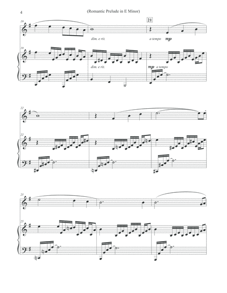Romantic Prelude in E Minor - Oboe & Piano image number null