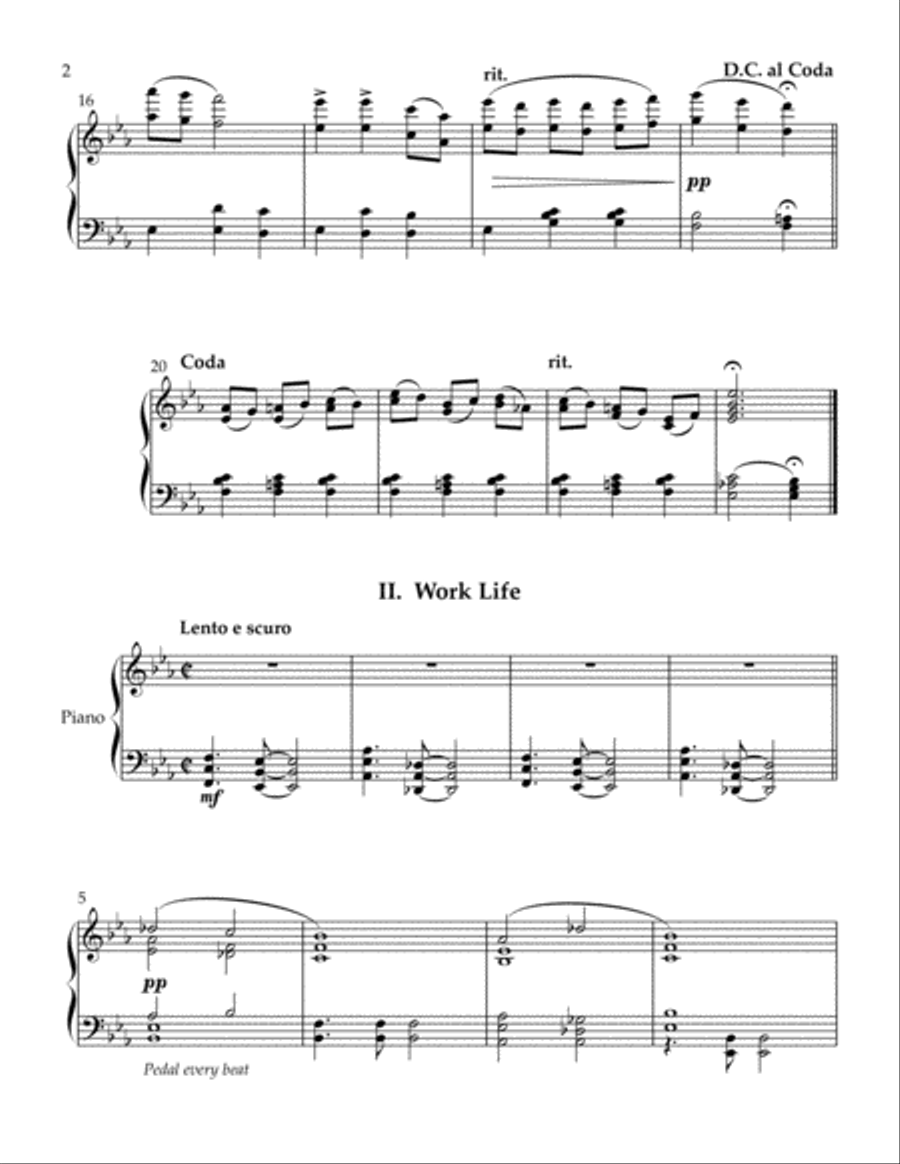 Reflections for Piano - John M. Licari (Solo Piano) Piano Solo scores gallery preview page 3