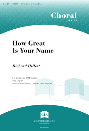 Book cover for How Great Is Your Name | Download Edition