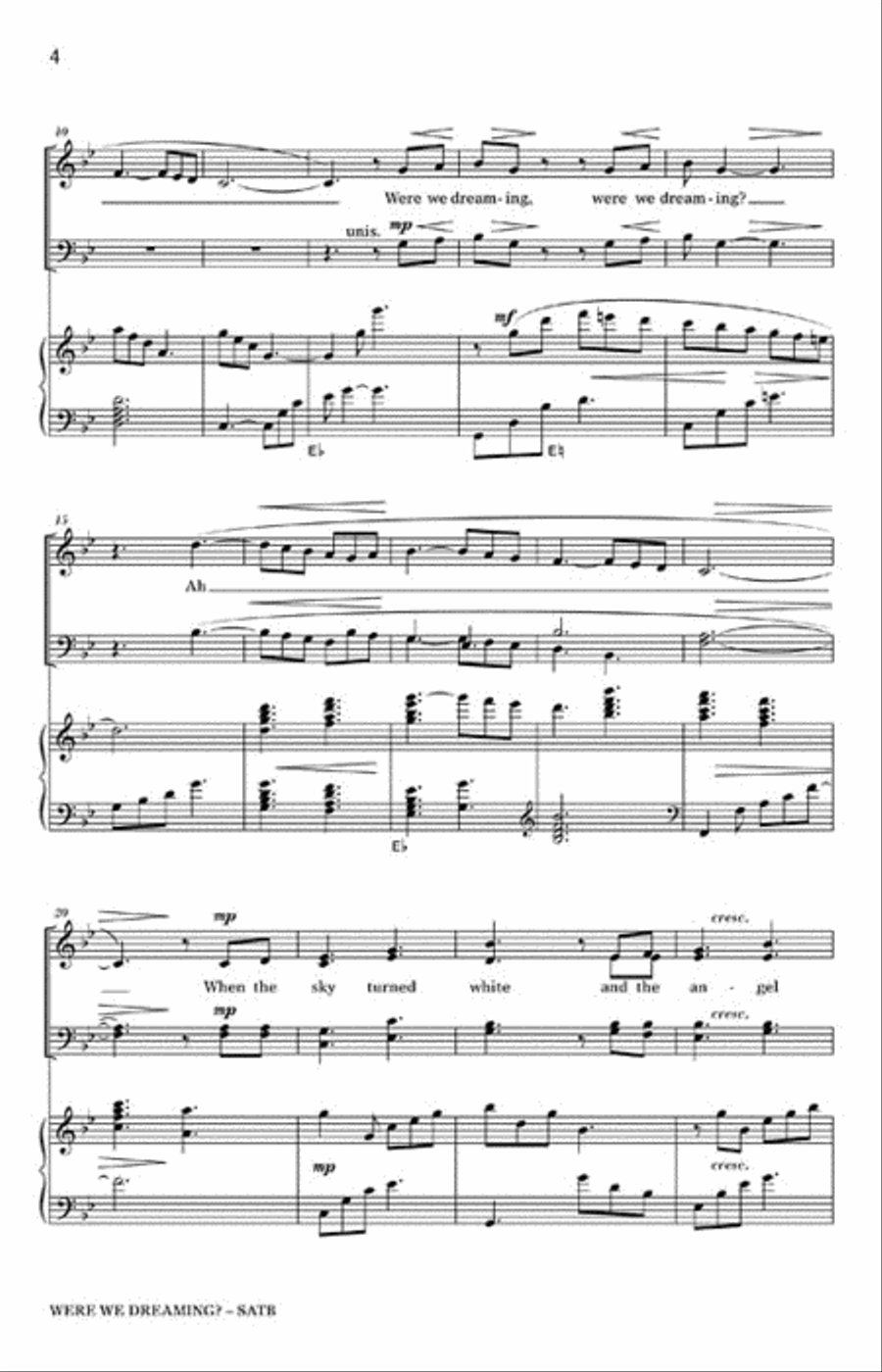 Were We Dreaming? 4-Part scores gallery preview page 3