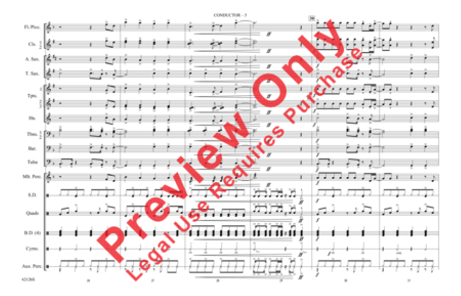 Treasure Marching Band scores gallery preview page 6