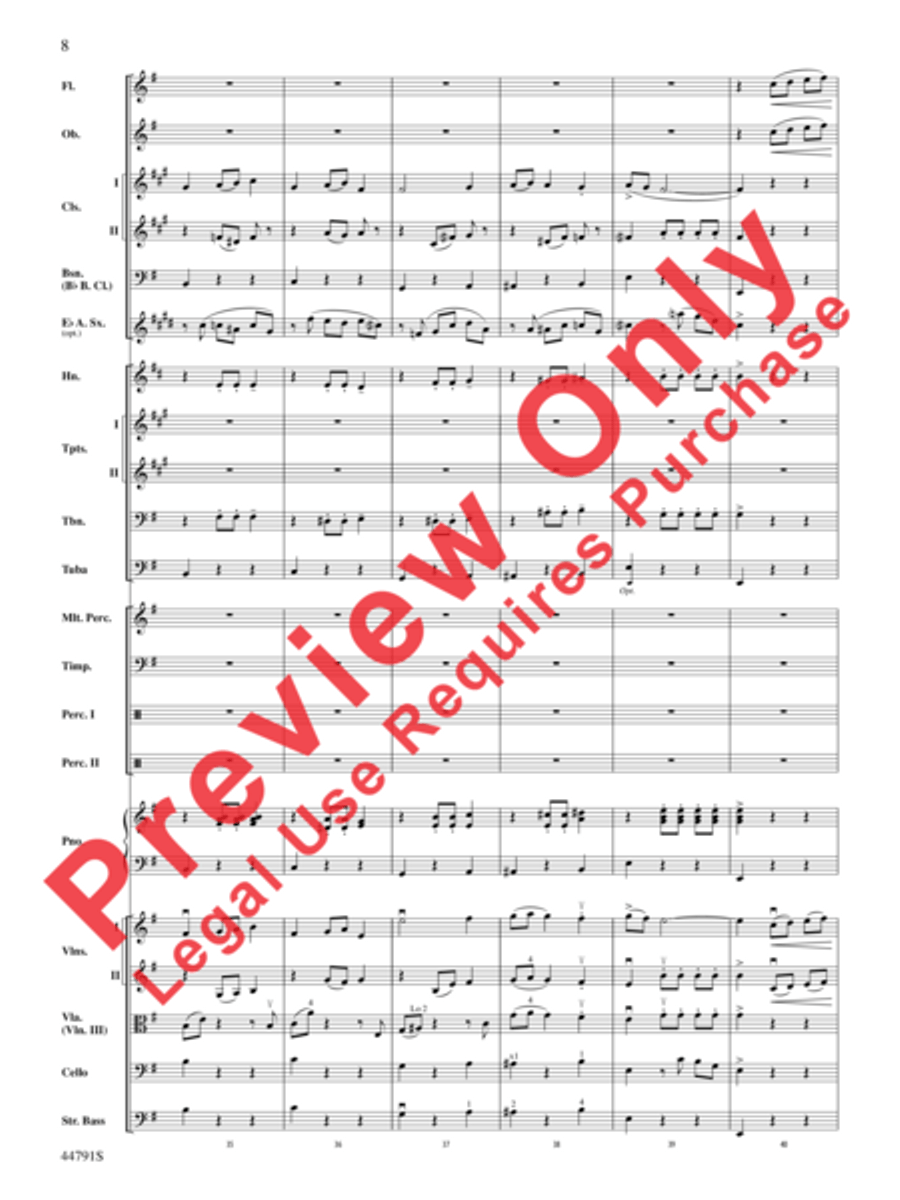 Danse des Ghazies Full Orchestra scores gallery preview page 9