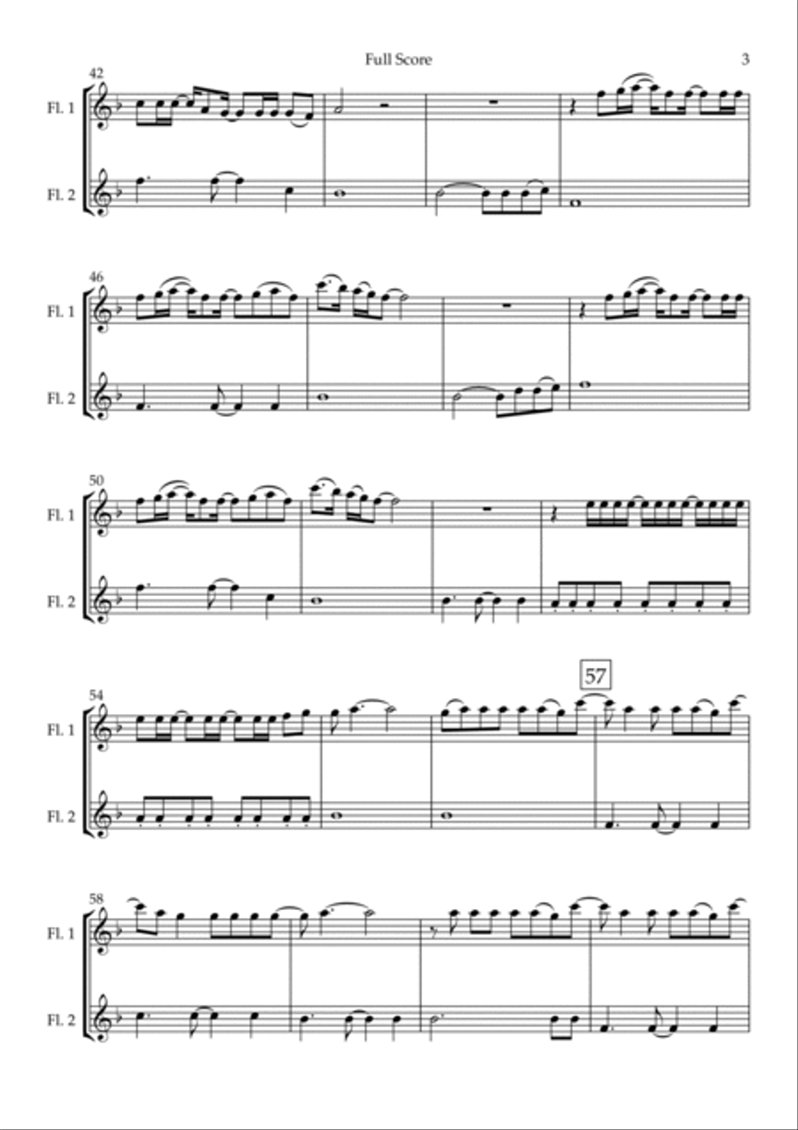 Empire State Of Mind Flute Duet scores gallery preview page 3