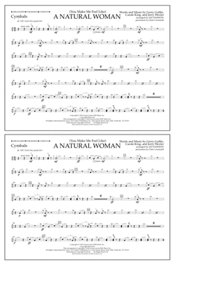 (You Make Me Feel Like) A Natural Woman (arr. Jay Dawson) - Cymbals