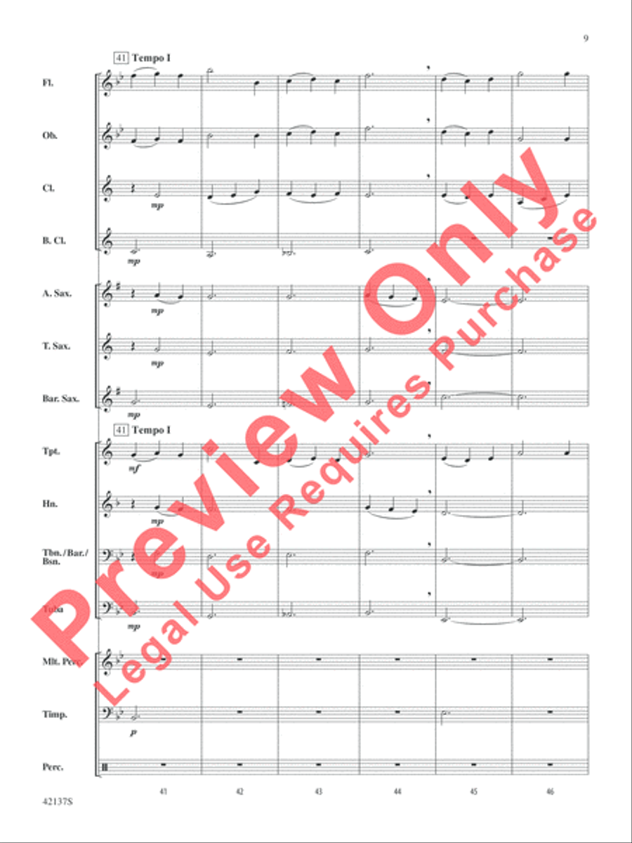 Over the Sea to Skye Concert Band scores gallery preview page 10