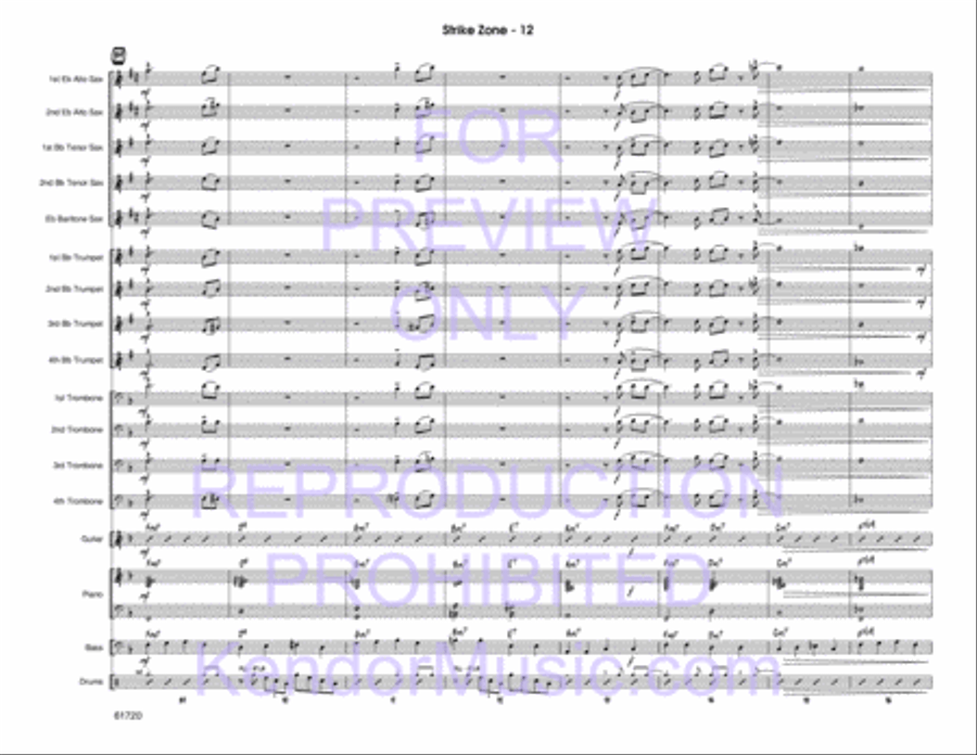 Strike Zone Strike Zone Jazz Ensemble scores gallery preview page 13