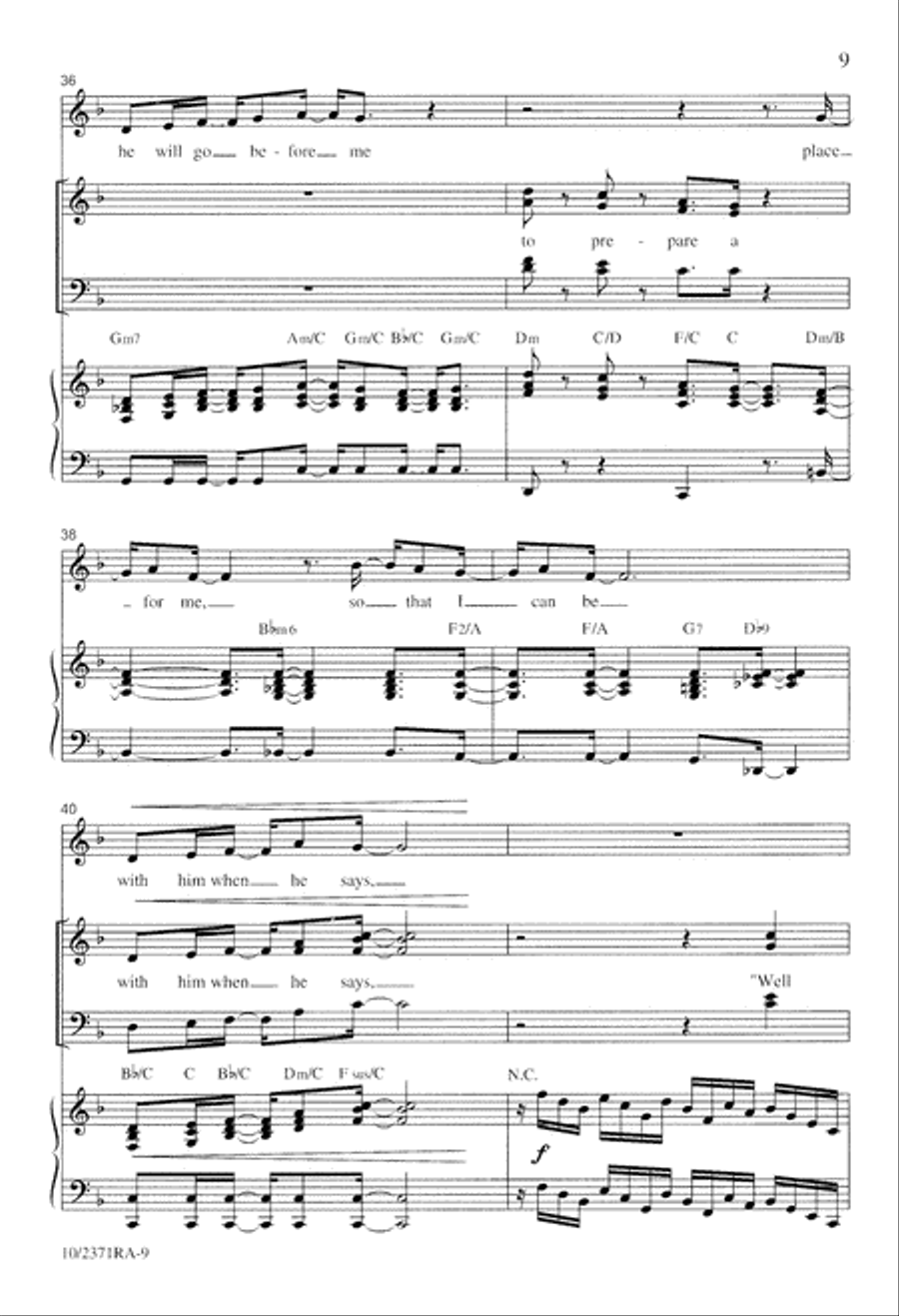 Well Done Good and Faithful Servant 4-Part scores gallery preview page 9