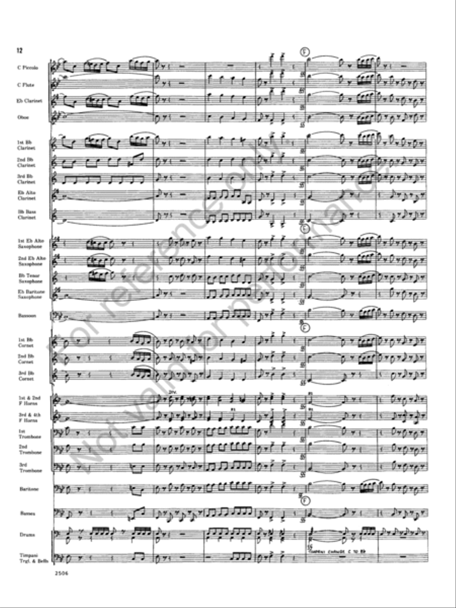Armida Concert Band scores gallery preview page 12