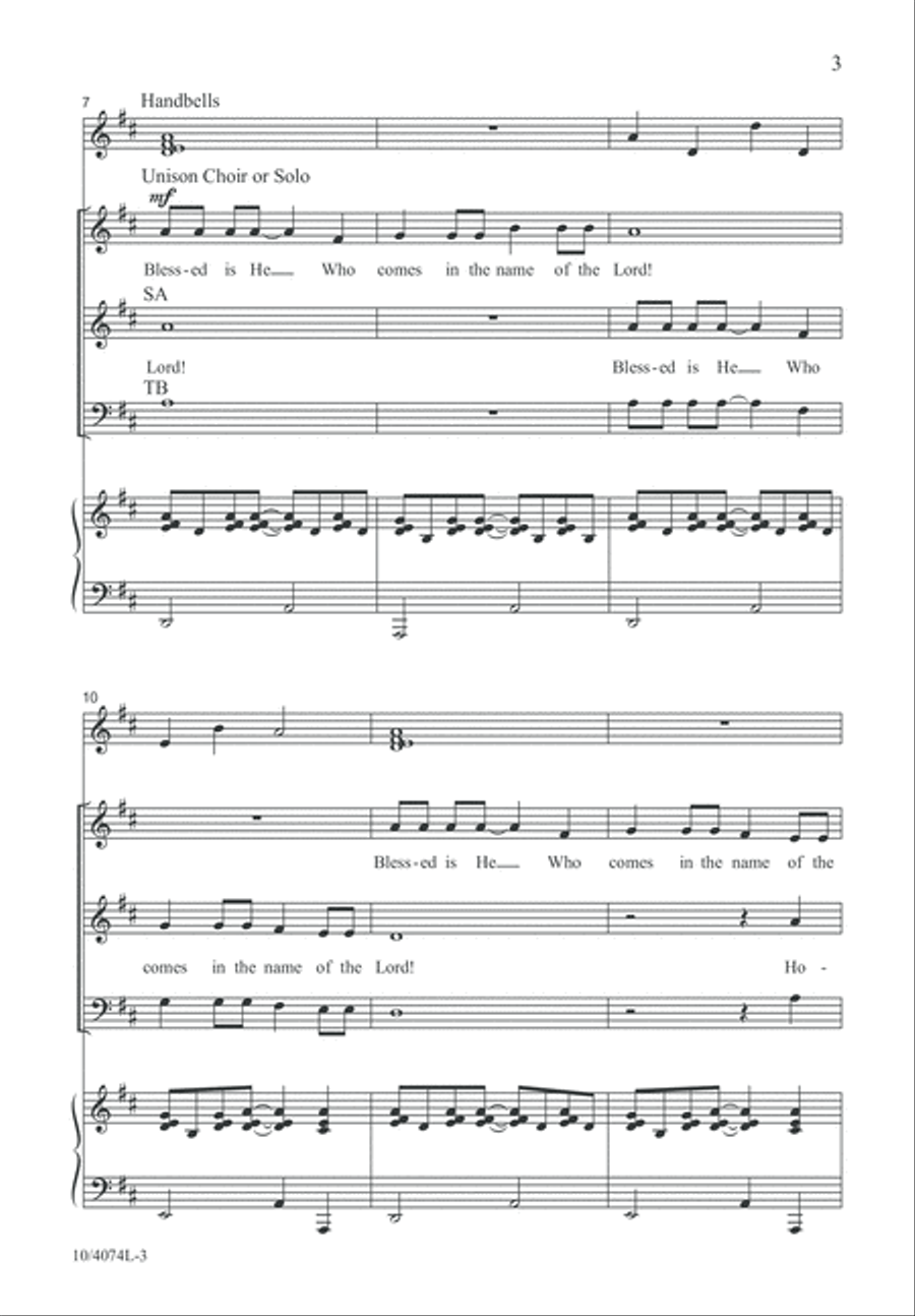 Blessed Is He Who Comes 4-Part scores gallery preview page 4