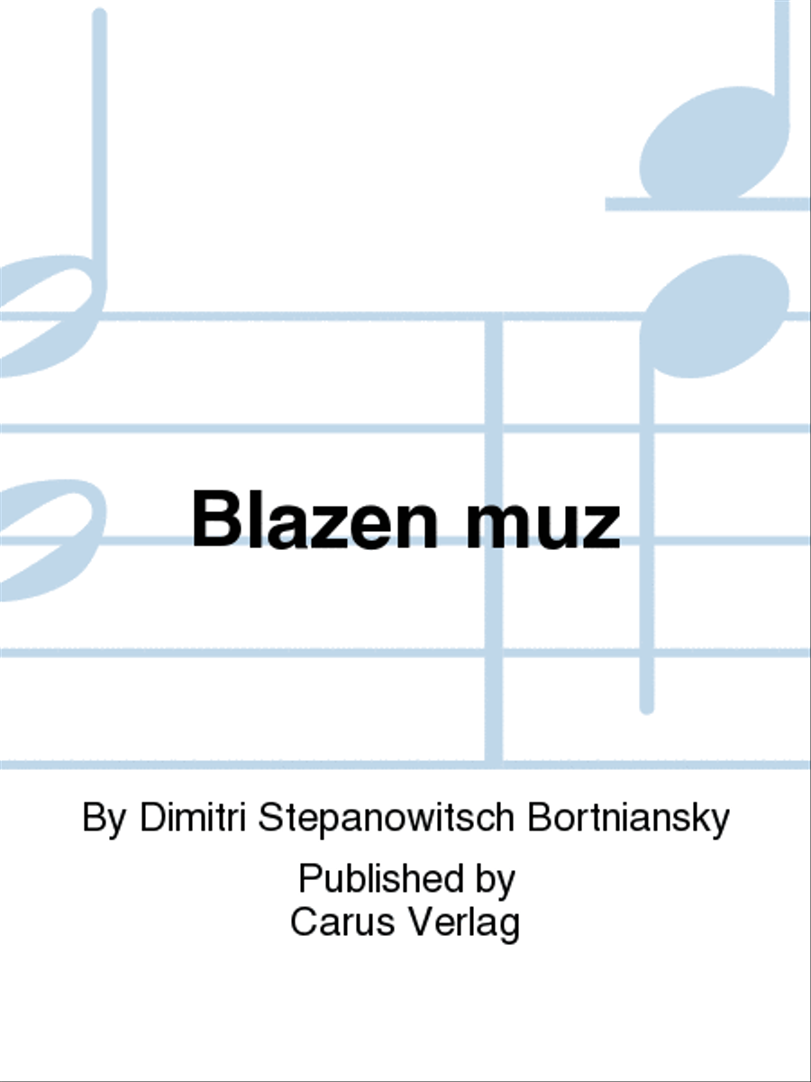 Blessed is the man that feareth the Lord (Blazen muz) 4-Part scores gallery preview page 1