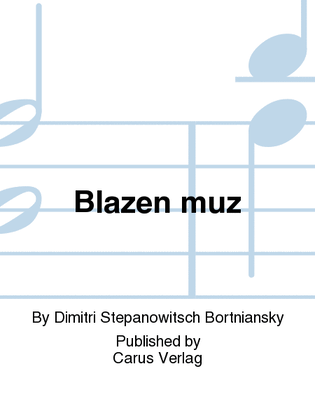 Book cover for Blessed is the man that feareth the Lord (Blazen muz)
