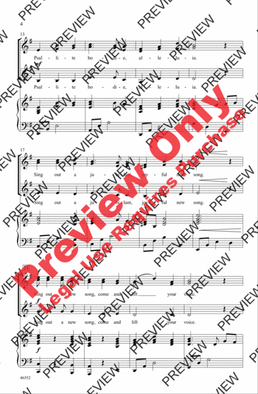 Psallite Hodie SSAA scores gallery preview page 3