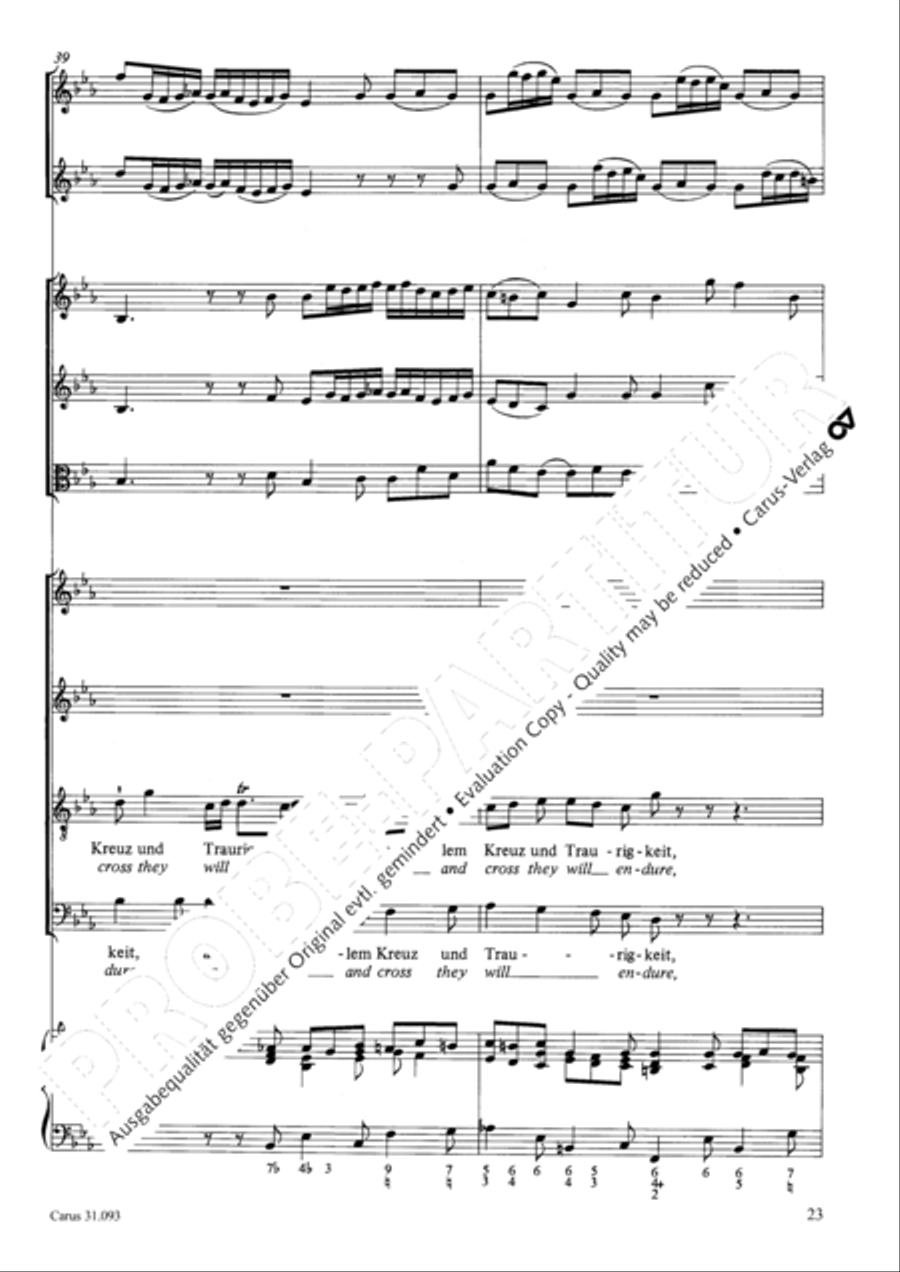 All those who seek God's sov'reign guidance (Wer nur den lieben Gott lasst walten) 4-Part scores gallery preview page 24