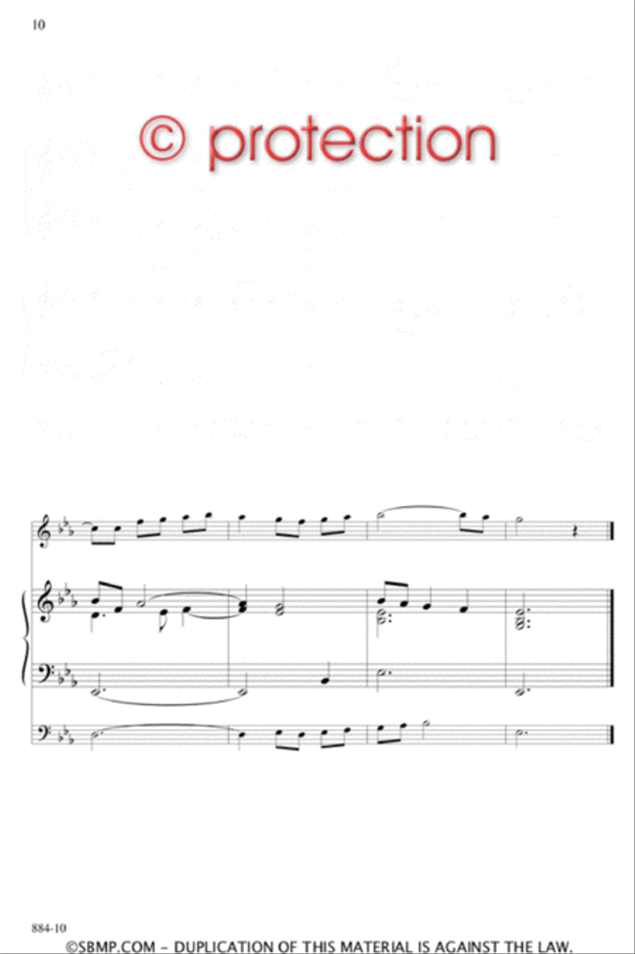 Mendelssohn's Prayer for Peace - SA Octavo SA scores gallery preview page 9