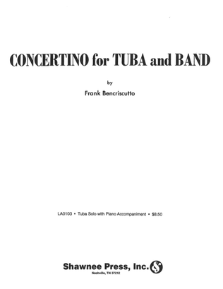 Book cover for Concertino for Tuba and Band